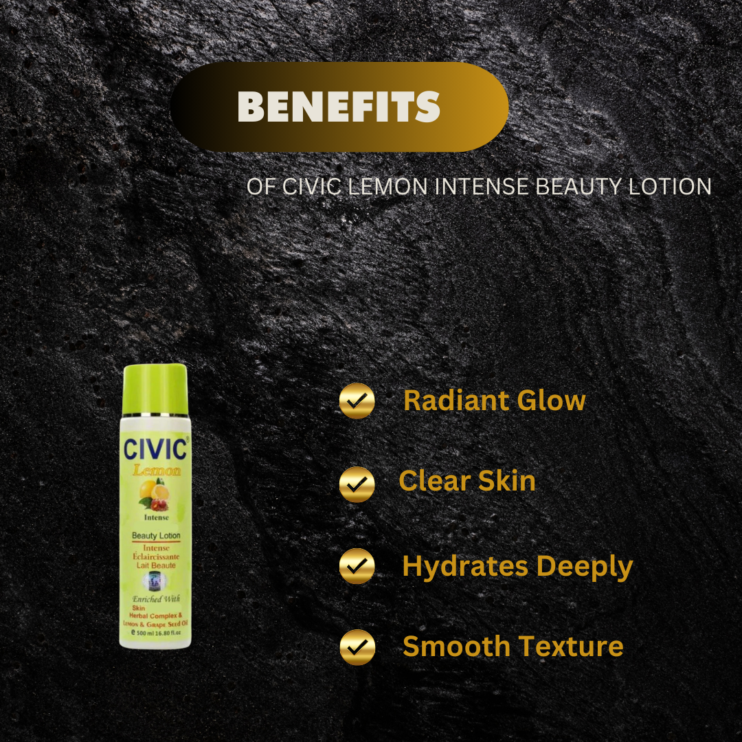 Civic Lemon Intense Beauty Lotion 16.8 oz