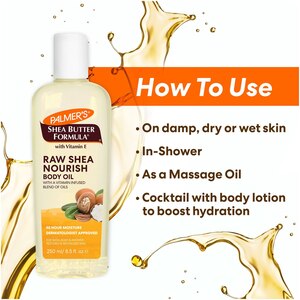Palmer's Raw Shea Nourish Body Oil, 8.5 OZ