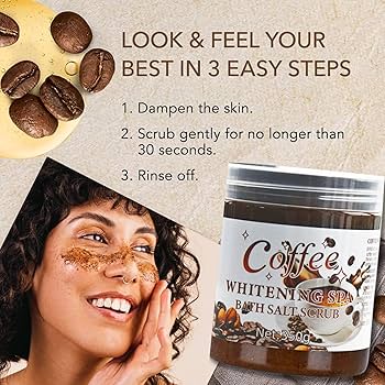 Coffee Sea Salt Bath Whitening SPA Scrub 680g