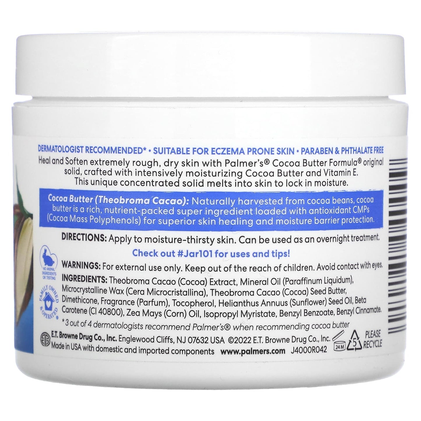 Palmer's
Cocoa Butter Formula® with Vitamin E, Heals Softens, 3.5 oz (100 g