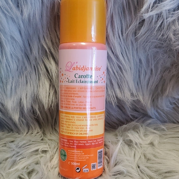 L'abidjanaise Lightening Carrot Body Lotion - 500ml