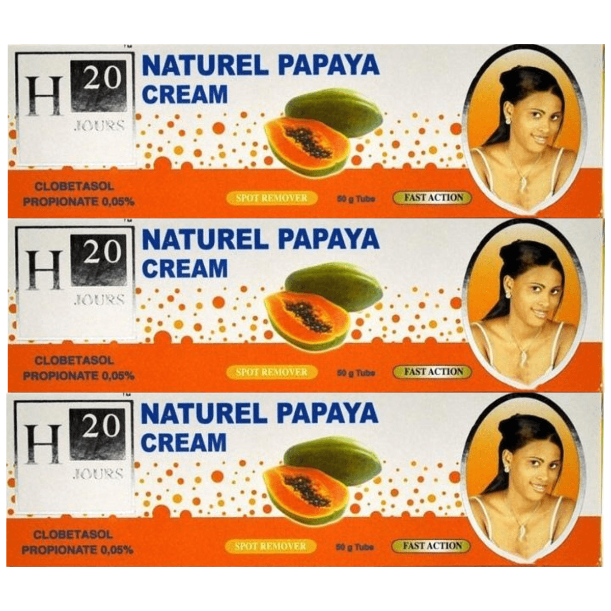 H20 Jours papaya tube cream[3pcs]