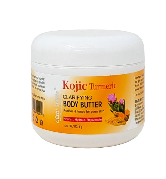 Clair White Kojic Turmeric Clarifying Body Butter 4 oz