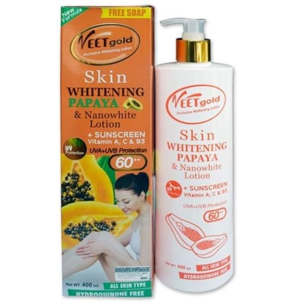 VeetGold Skin Papaya Nanowhite Lotion – 400ml