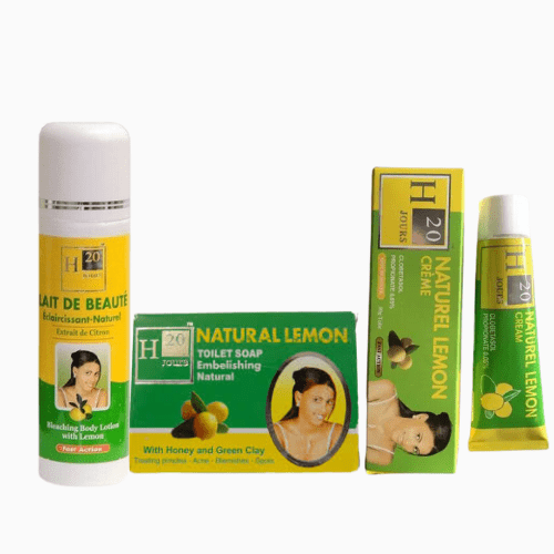 H20 Natural Lemon Lotion, Soap & Cream – Skin Brightening & Moisturizing