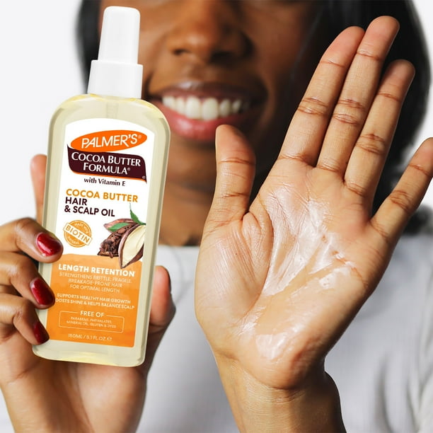 Palmer's Cocoa Butter Formula + Biotin Length Retention Hair & Scalp Oil, 5.1 fl. oz.